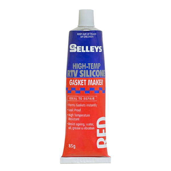 SELLEYS RVT SILICONE GASKET MAKER 85G (RED) - កាវបិទ