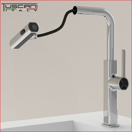 TUSCANI TK119PO-BR KITCHEN MIXER PULL OUT (BRUSHED SILVER) - រំប៊ីណេចង្ក្រានបាយ