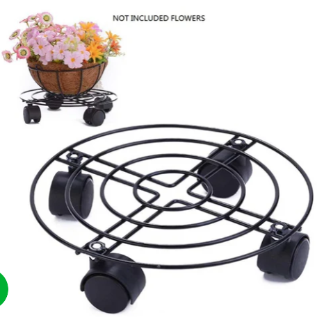 homefix-steve-&-leif-sl-9249-round-metal-plant-trolley-27cm
