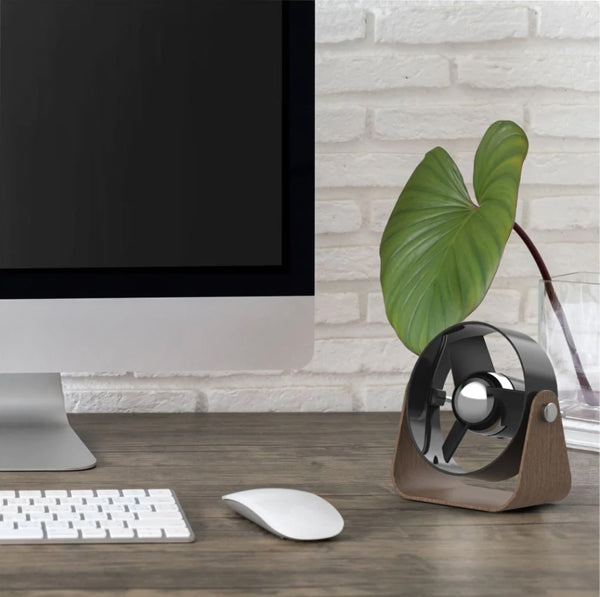 SHARPER-IMAGE SBS1 USB SOFT BLADE FAN SMALL WALNUT - កង្ហាប្រើដុយយូអេសប៊ី