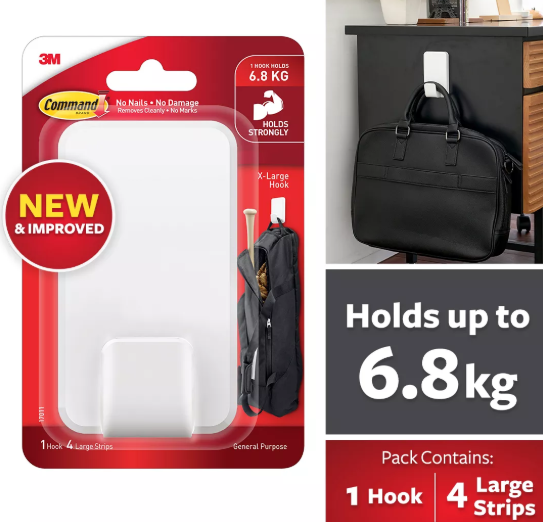 homefix-3m-command-3m-17011-es-mega-utility-hook-holds-6.8kg