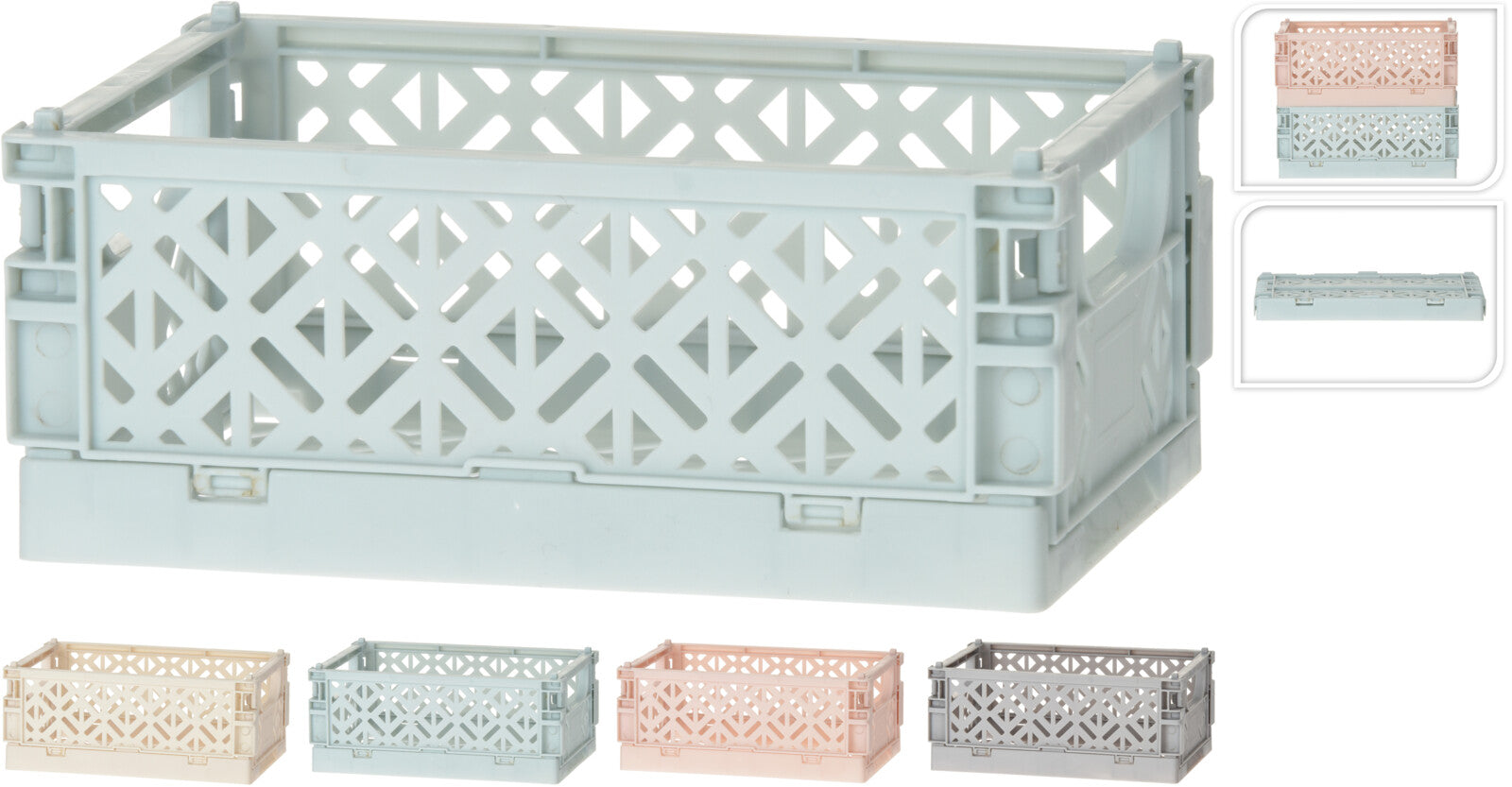 KOOPMAN 101000870 CRATE FOLDABLE 10X15X6CM 4ASS - Home-Fix Cambodia