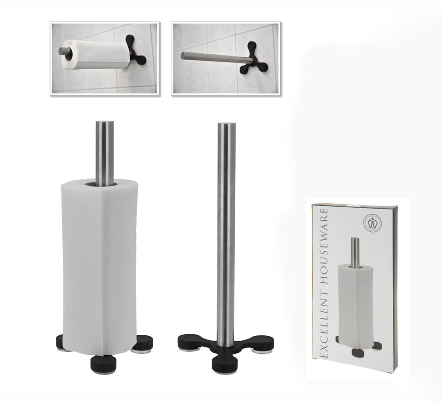 KOOPMAN 170299650 KITCHEN ROLL HOLDER STAINLESS - Home-Fix Cambodia