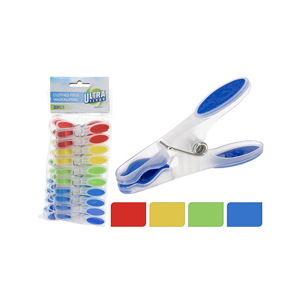 ULTRA CLEAN 170457110 CLOTHES PEGS 20PCS - Home-Fix Cambodia