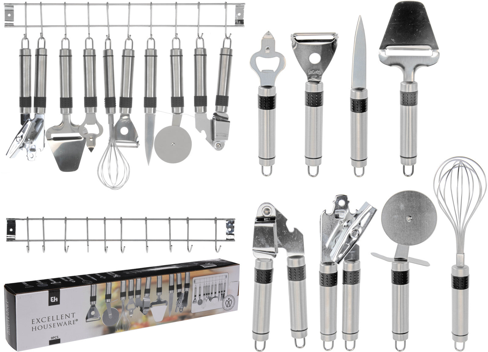 KOOPMAN 404000630 KITCHENSET 9PCS STAINLESS STEE - Home-Fix Cambodia
