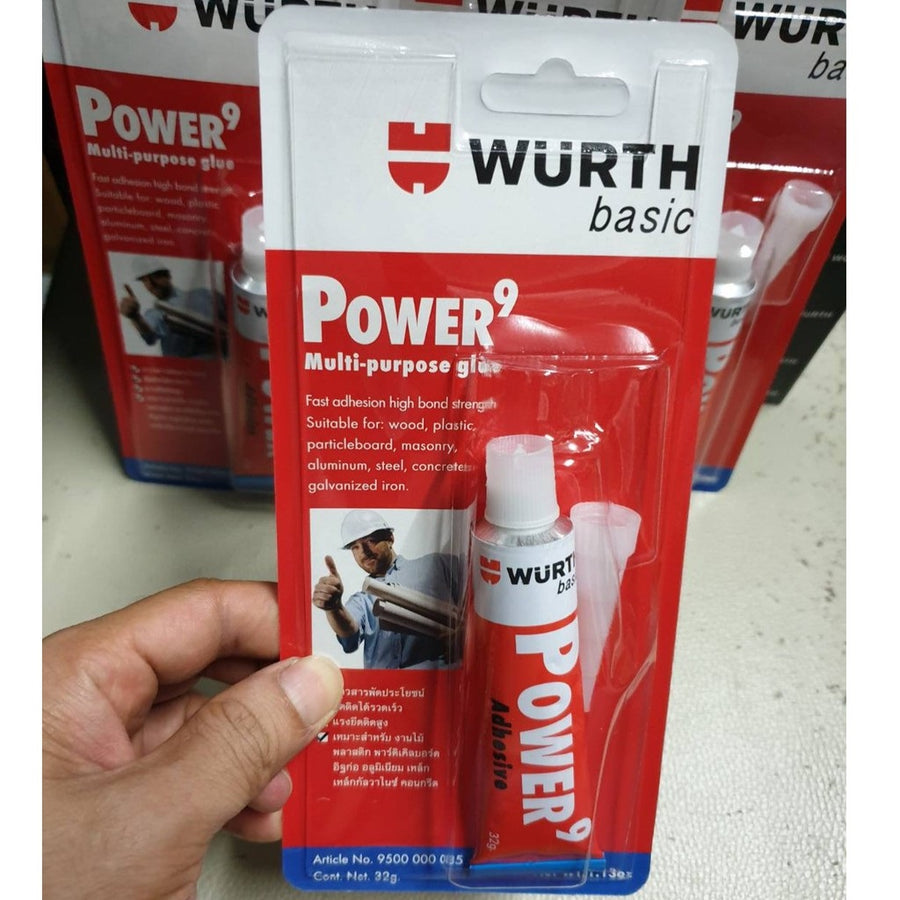 WURTH 9500000035 POWER 9 MULTIPURPOSE GLUE 32G<br>កាវបិទ - Home-Fix Cambodia