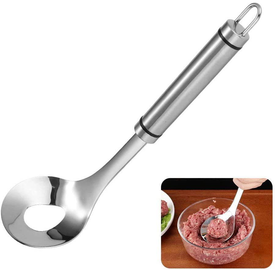 STAINLESS STEEL MEATBALL SPOON<br>វែកប្រហិត