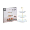 EXCELLENT HOUSEWARE 628900240 FOOD STAND PORCELAIN 3 TIER - Home-Fix Cambodia