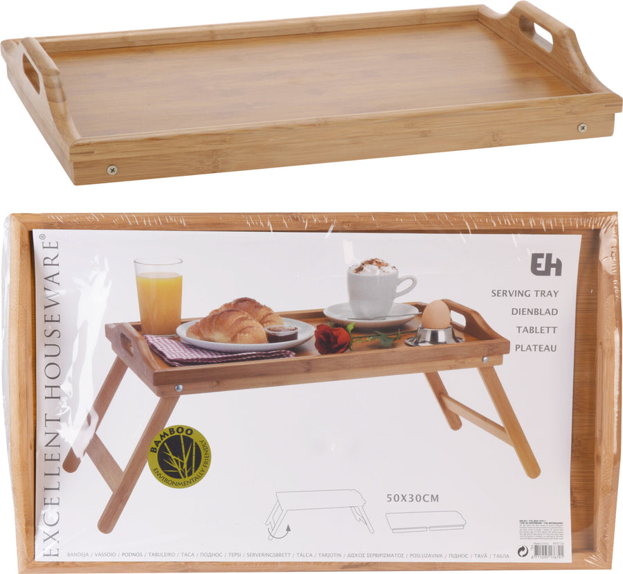 KOOPMAN 784200240 SERVING TRAY FOR BED 50X30CM - Home-Fix Cambodia