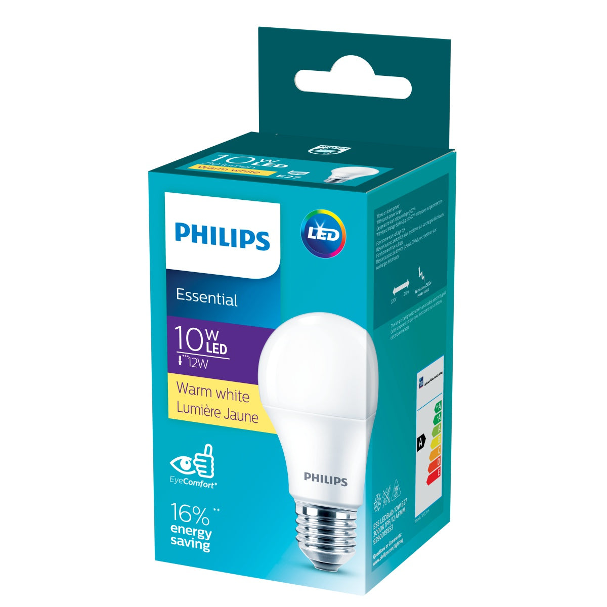 PHILIPS ESS LED BULB 10W E27 WARM WHITE<br>អំពូលភ្លើង