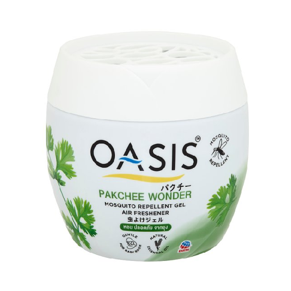 OASIS MOSQUITO REPELLENT GEL AIR FRESHENER 180G (LIVELY GREEN)<br>ជែលក្រអូបបណ្ដេញមូស - Home-Fix Cambodia
