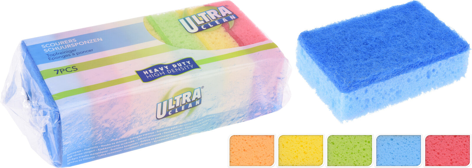 KOOPMAN 976300950 SCOURING SPONGES SET 7PCS - Home-Fix Cambodia