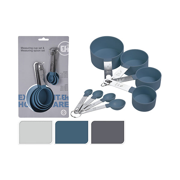 EXCELLENT HOUSEWARE C80652100 MEASURING CUPS AND SPOONS 3ASS - Home-Fix Cambodia