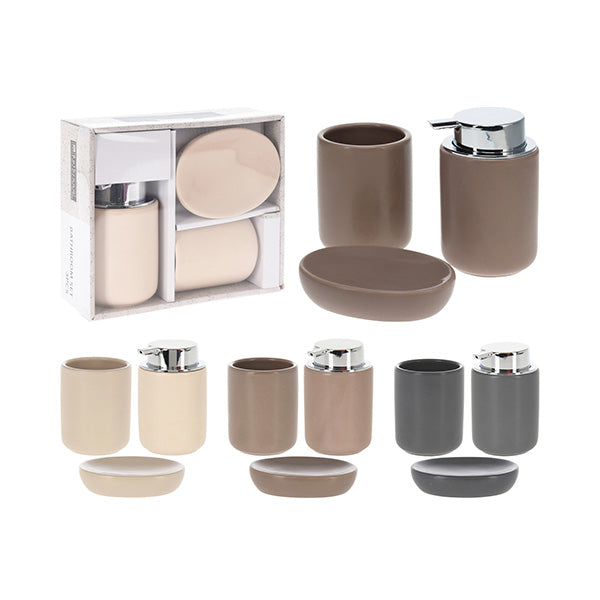 BATHROOM SOLUTIONS C80652370 BATHROOM SET 3PCS 3ASS COSTES - Home-Fix Cambodia