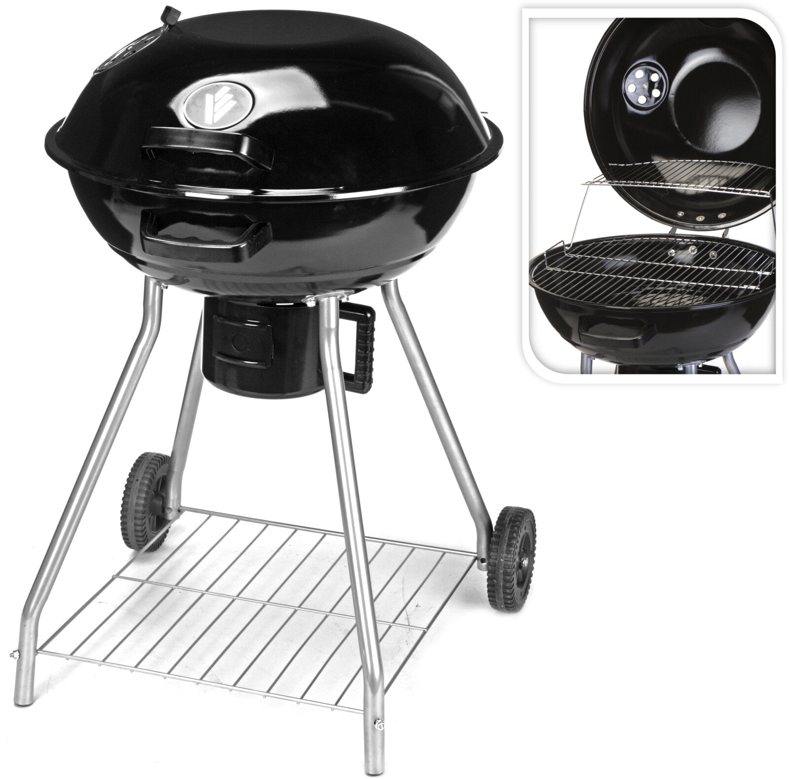KOOPMAN C80901040 BBQ ON WHEELS DIA 56CM GS TUV - Home-Fix Cambodia