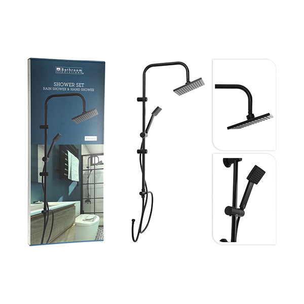 BATHROOM SOLUTIONS CF6000020 SHOWER COLUMN SET MATT (BLACK) - Home-Fix Cambodia