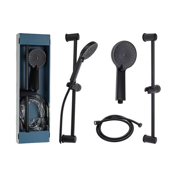 BATHROOM SOLUTIONS CF6000130 SHOWER SET MATT (BLACK) - Home-Fix Cambodia