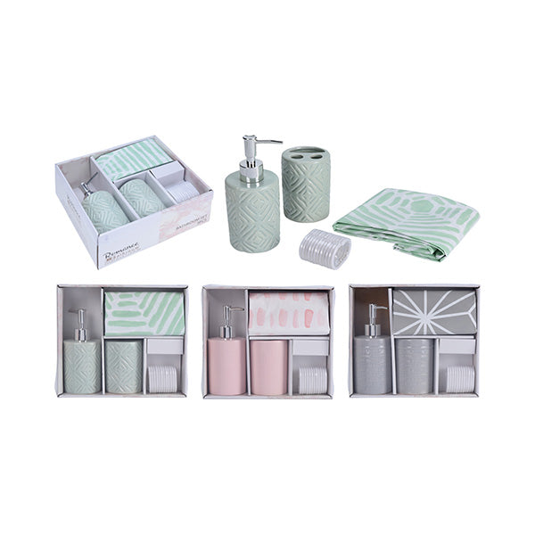 BATHROOM SOLUTIONS CY2210530 BATHROOM SET 3PCS - Home-Fix Cambodia