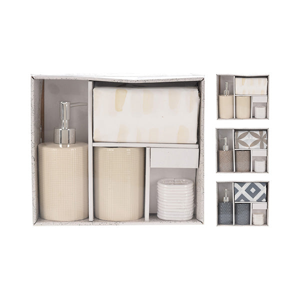 BATHROOM SOLUTIONS CY2210590 BATHROOM SET 3PCS 3ASS KL - Home-Fix Cambodia