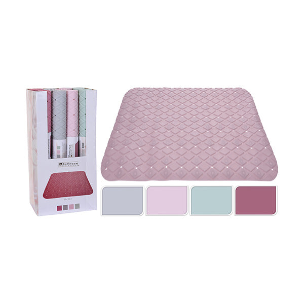 BATHROOM SOLUTIONS CY5655630 SHOWER MAT TPE (55X55CM) 4ASS CL - Home-Fix Cambodia