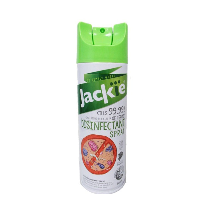 JACKIE ANTISEPTIC SPRAY 500ML<br>ស្រ្ពៃយ៏បាញ់សំលាប់មេរោគ99.9%