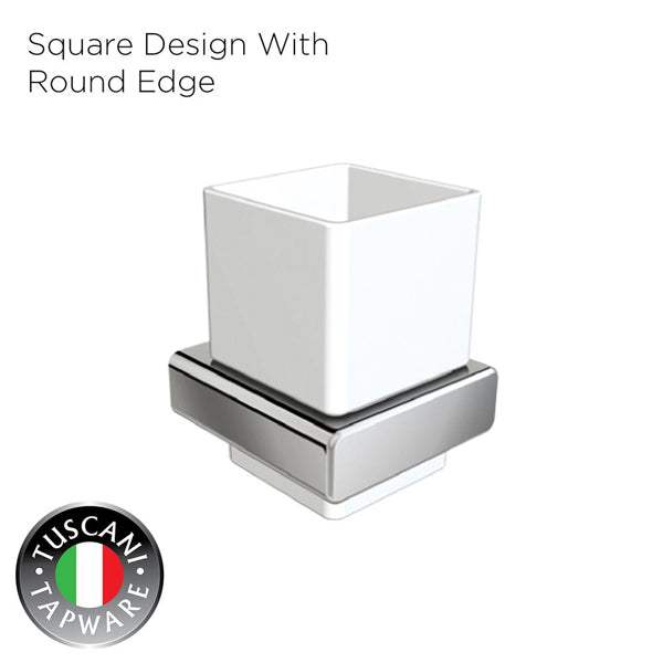 TUSCANI Q2TH TUMBLER HOLDER CORNER <br> ធ្នើរដាក់កែវក្នុងបន្ទប់ទឹក - Home-Fix Cambodia