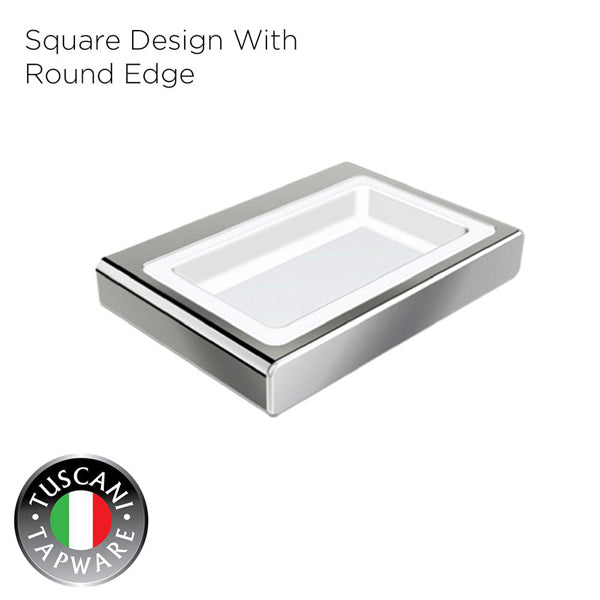 TUSCANI Q3SD SOAP DISH CORNER <br> ធ្នើរដាក់សាប៊ូដុំប្រើសម្រាប់កាច់ជ្រុង - Home-Fix Cambodia