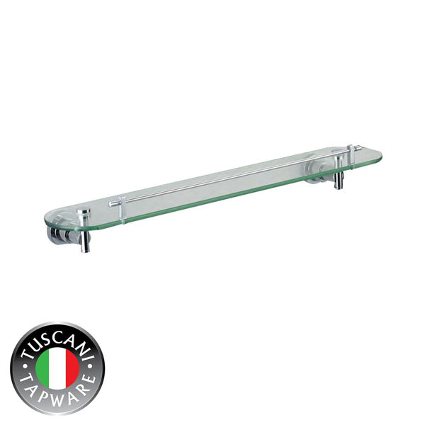 TUSCANI R7GS GLASS SHELF (WITH RAILING) <br> ធ្នើរកញ្ចក់ - Home-Fix Cambodia