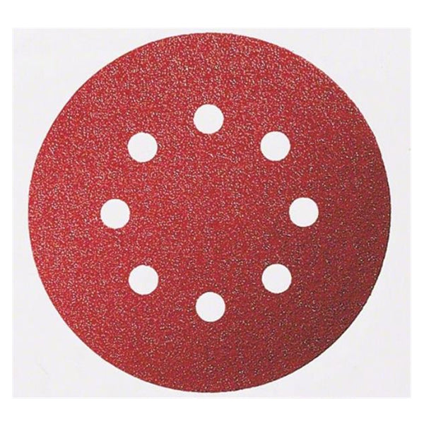BOSCH VELCRO DISC 125 MM (G100) (8 HOLES)<br>BOSCH ក្រដាសខាត់ 125 មីលីម៉ែត្រ កម្រាស់ 100 មីលីម៉ែត្រ (មានចោះរន្ធ 8)