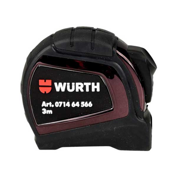 WURTH MEASUREMENT TAPE 3M<br>ម៉ែត្ររមូរដែលមានគម្របផ្លាស្ទិក - Home-Fix Cambodia
