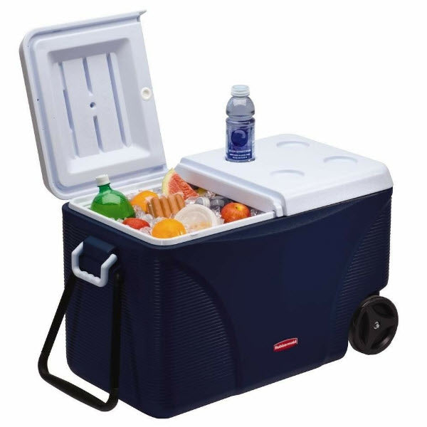RUBBERMAID DURA CHILL WHEELED COOLER 75QT 71LIT BLUE - Home-Fix Cambodia