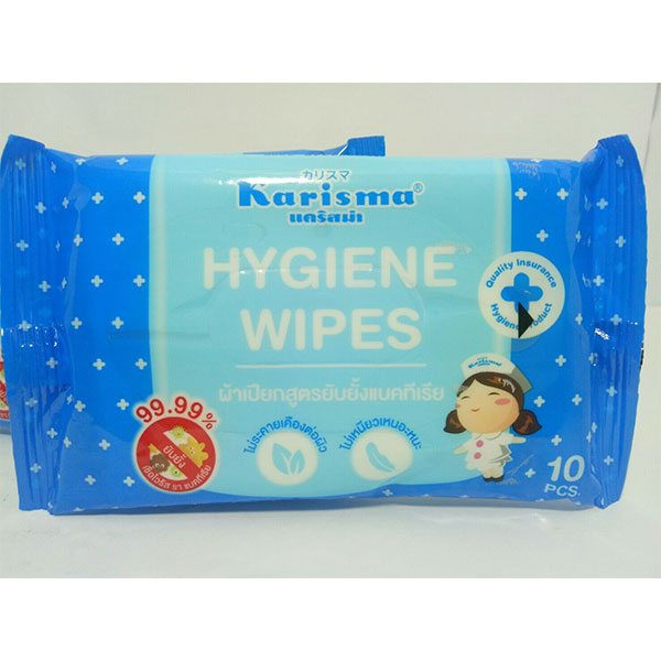 SUPERCAT KARISMA/ SERIOUS HYGIENE WIPE<br>ក្រណាត់សើមសំលាប់មេរោគ