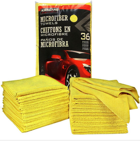 KIRKLAND MICROFIBER TOWELS 36PCS <br> កន្សែងជូតទូទៅ - Home-Fix Cambodia