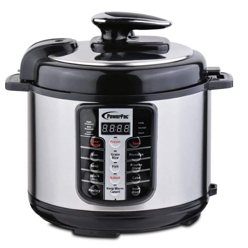 POWERPAC PPC611 ELECTRIC PRESSURE COOKER 6L<br>ឆ្នាំងដាំបាយ ចំណុះ 6.0លីត្រ