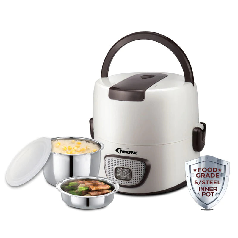 POWERPAC PPRC113 ELECTRIC LUNCH BOX 1.2L, 200W - Home-Fix Cambodia