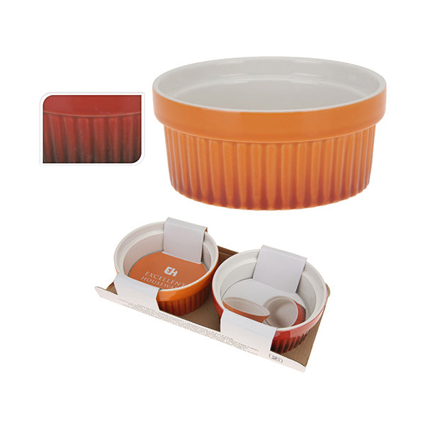 EXCELLENT HOUSEWARE Q51900080 BAKING DISH PORCELAIN SET 2PCS - Home-Fix Cambodia
