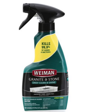 WEIMAN GRANITE CLEANER & POLISH TRIGGER 355ML <br> ទឹកសំអាត និងប៉ូលាថ្មក្រានីត - Home-Fix Cambodia
