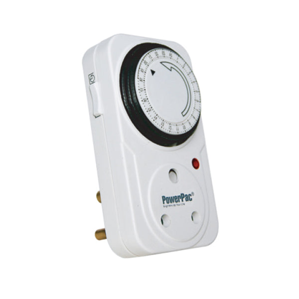 POWERPAC FDD-50/AS1 15A 24 HRS TIMER<br> នាឡិកាកំណត់ម៉ោង (15 អំពែ, 24 ម៉ោង)