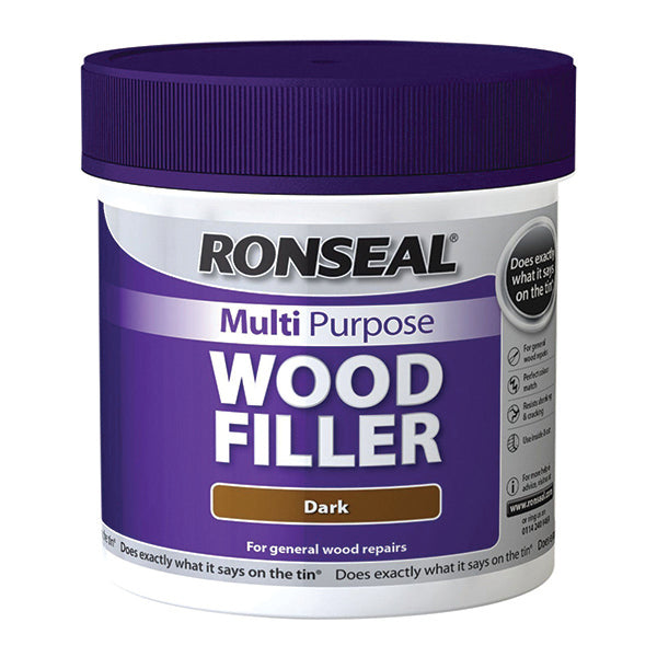RONSEAL 32038 MP WOOD FILLER DARK 250G <br> ថ្នាំលាបបំពេញឈើមានប្រហោង/រន្ធ (250 មីលីលីត្រ) - Home-Fix Cambodia