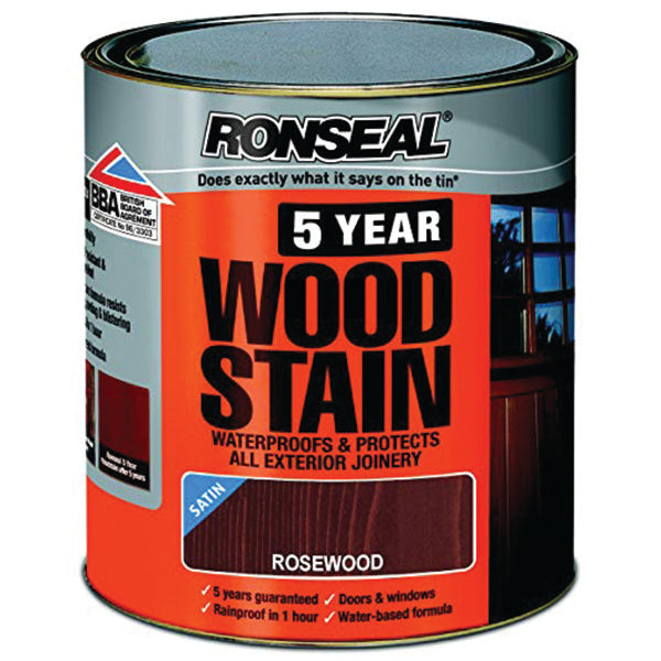 RONSEAL 32150 5YR WOODSTAIN ROSEWOOD 750ML <br> ថ្នាំលាបឈើ (750 មីលីលីត្រ) - Home-Fix Cambodia