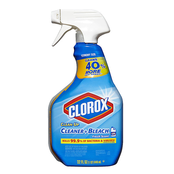 CLOROX C-HH404 CLEAN UP 32OZ<br>ទឺកបាញ់ជូតសម្អាតស្នាមប្រឡាក់ និងមេរោគ 946 មីលីលីត្រ - Home-Fix Cambodia