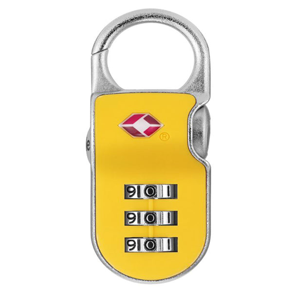 YALE YTP2/26/216 RESETTABLE TRAVEL LUGGAGE PADLOCK YEL <br> សោរចាក់វ៉ាលី
