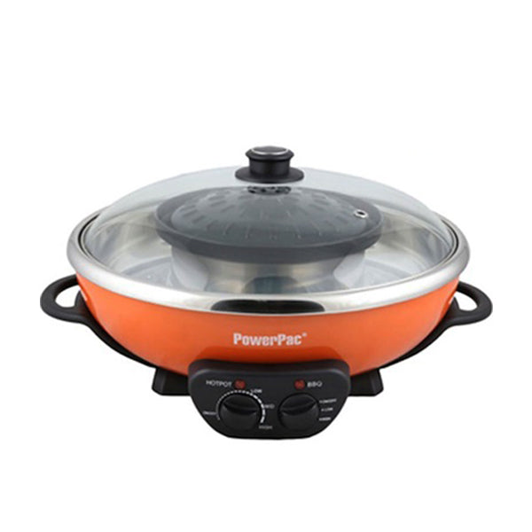 POWERPAC PPMK135 MOOKATA & STEAMBOAT<br>ឆ្នាំងស៊ុប និង អាំងសាច់ - Home-Fix Cambodia