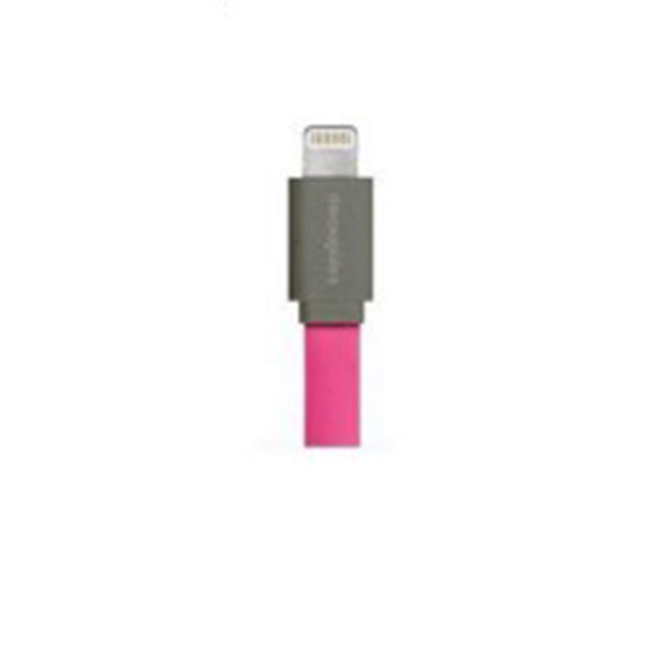 THECOOPIDEA PASTA LIGHTNING CABLE FLAT 1M - PINK <br> ខ្សែសាកថ្មទូរសព្ទ - Home-Fix Cambodia