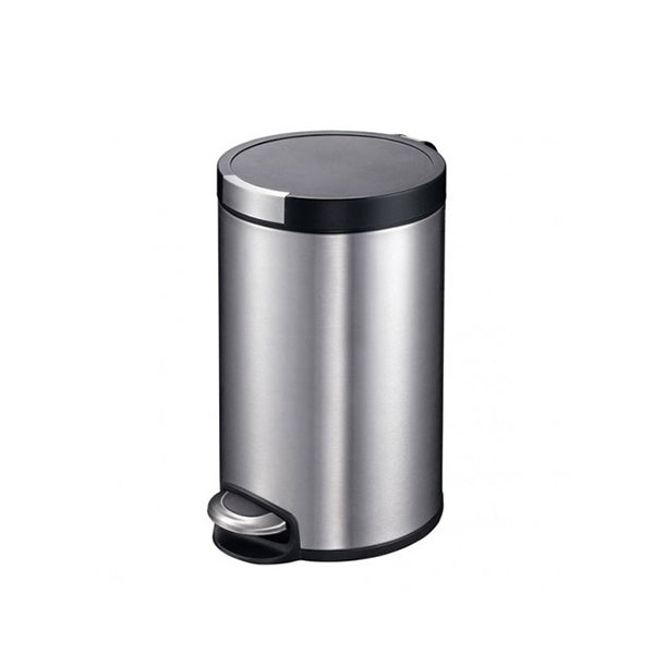 EKO EK9225MT-12L SOFT CLOSE PEDAL BIN S-STEEL 12L <br> ធុងសំរាម បិទគំរបសម្លេងស្ងាត់ 12 លីត្រ - Home-Fix Cambodia