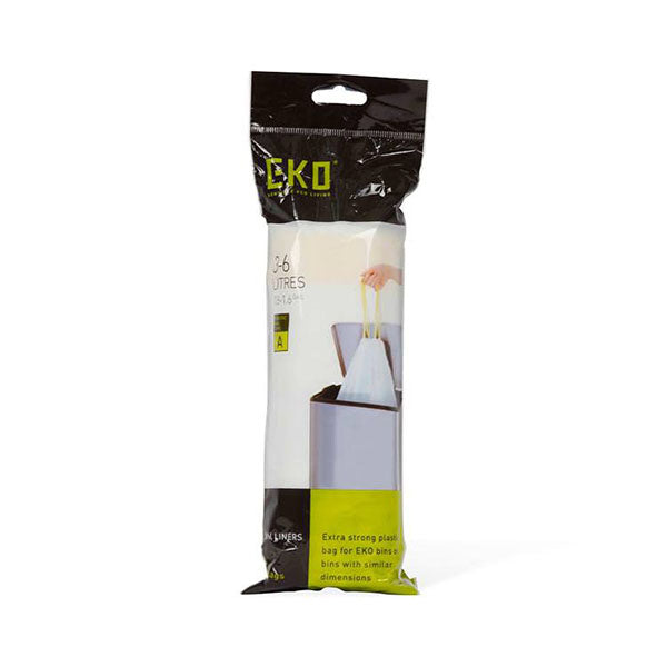 EKO EK33701 DRAWSTRING BIN LINERS A 3-6L <br> ថង់ច្រកសំរាម A 3-6 លីត្រ - Home-Fix Cambodia