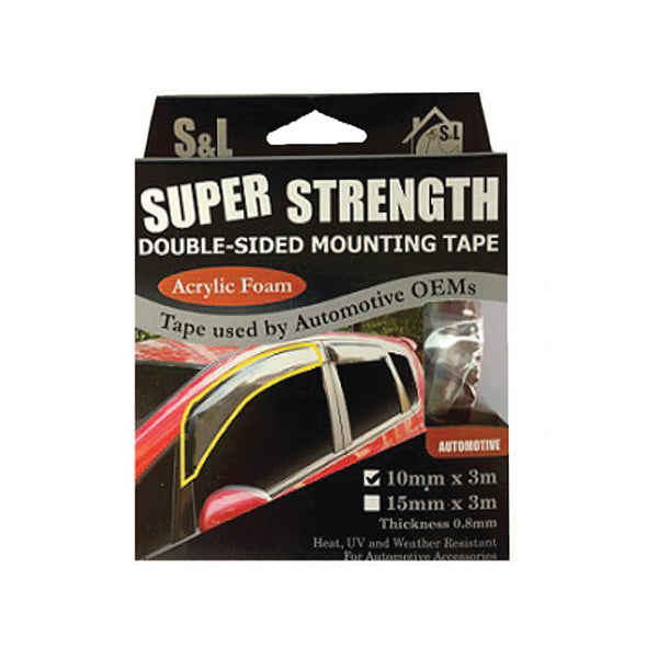 S&L SL-4492 AUTOMOTIVE ACRYLIC DS T (10MMX3M) <br> ស្កុតមុខពីរពណ៌ថ្លា - Home-Fix Cambodia