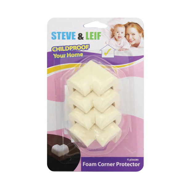 S&L SL-B1961 FOAM CORNER PROTECTOR BEIGE 4PCS <br> ជ័រទន់ការពារជ្រុងតុ