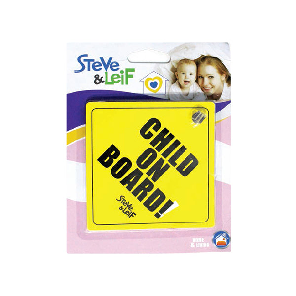 S&L SL-B1931 BABY ON BOARD CAR SIGN 1PC <br> សញ្ញាបញ្ជាក់មានក្មេងក្នុងរថយន្ត - Home-Fix Cambodia