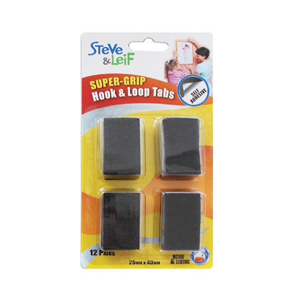 S&L SL-710 SUPER GRIP HOOK AND LOOP TABS BLACK <br> ស្កុážáž˜áž»ážáž–ីរអាចប្រើបក/បិទ - Home-Fix Cambodia
